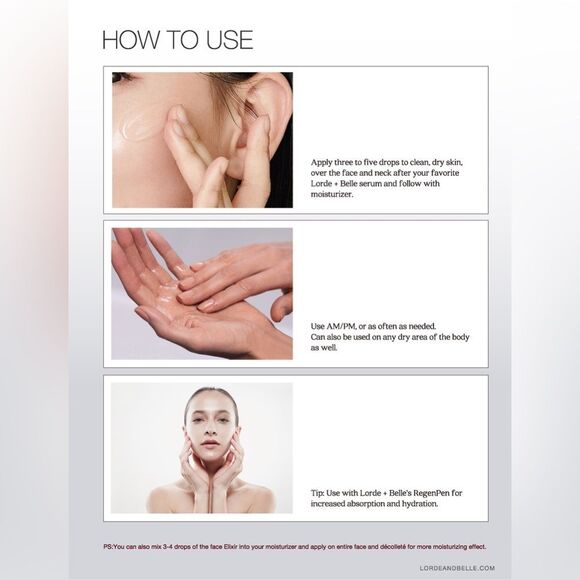 LORDE + BELLE RADIANT FACE ELIXIR - Picture 10 of 13